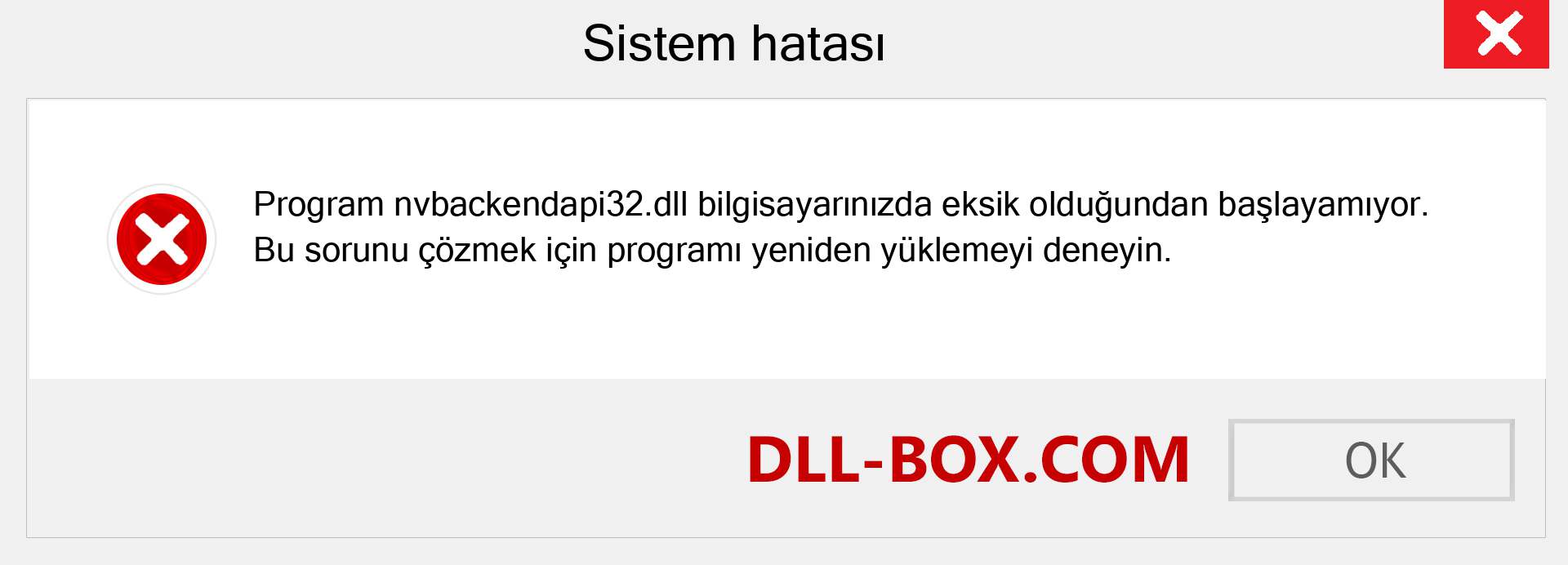 nvbackendapi32.dll dosyası eksik mi? Windows 7, 8, 10 için İndirin - Windows'ta nvbackendapi32 dll Eksik Hatasını Düzeltin, fotoğraflar, resimler